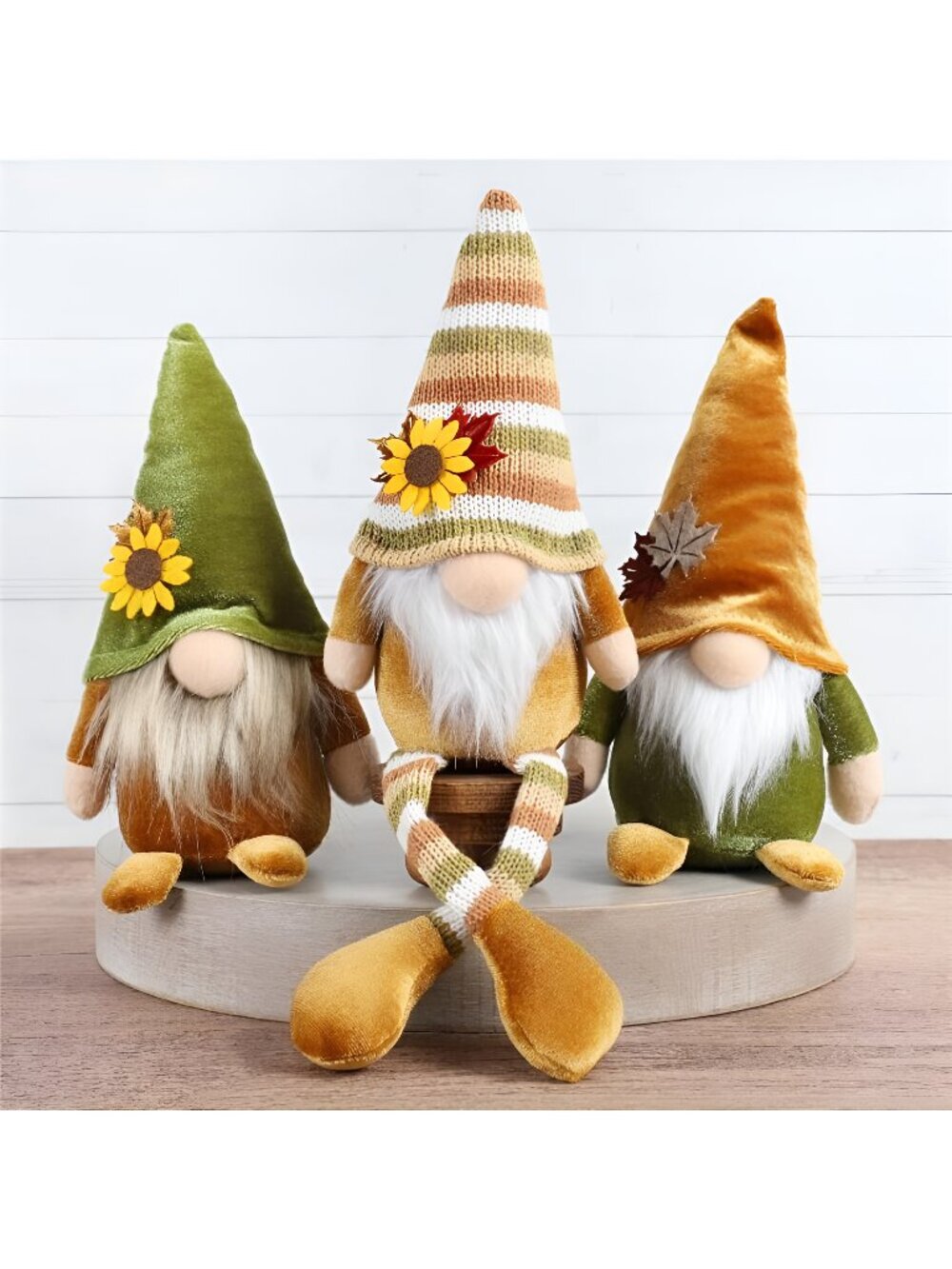 3PCS Gnome Plush for Thanksgiving Decorations, Tiered Tray Decor